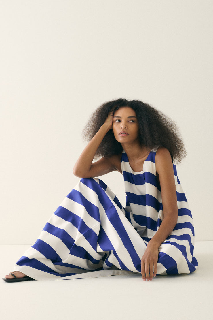 Jil Sander Blue Stripe Dress - Desert Vintage