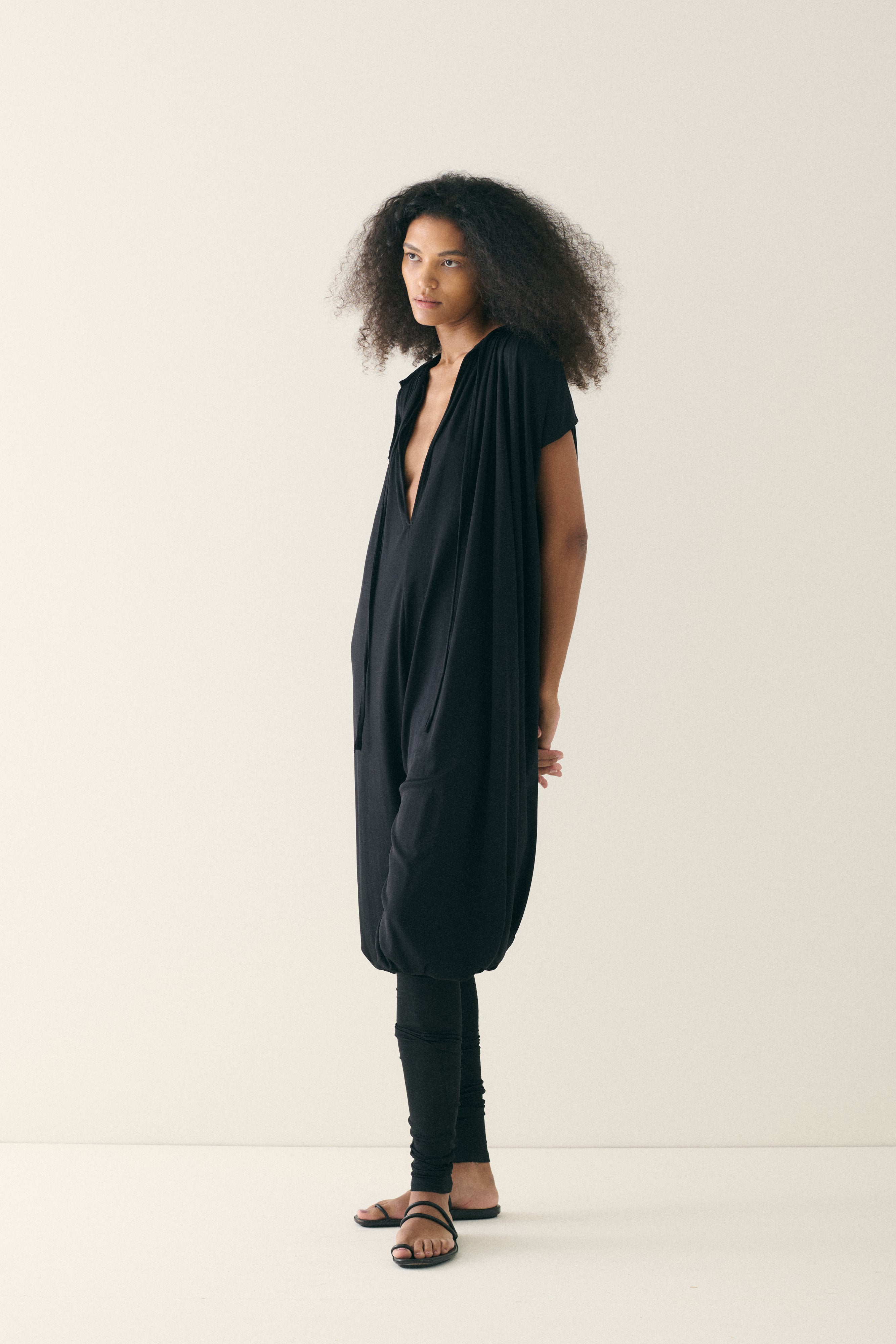 1980s Norma Kamali Jersey Jumpsuit - Desert Vintage