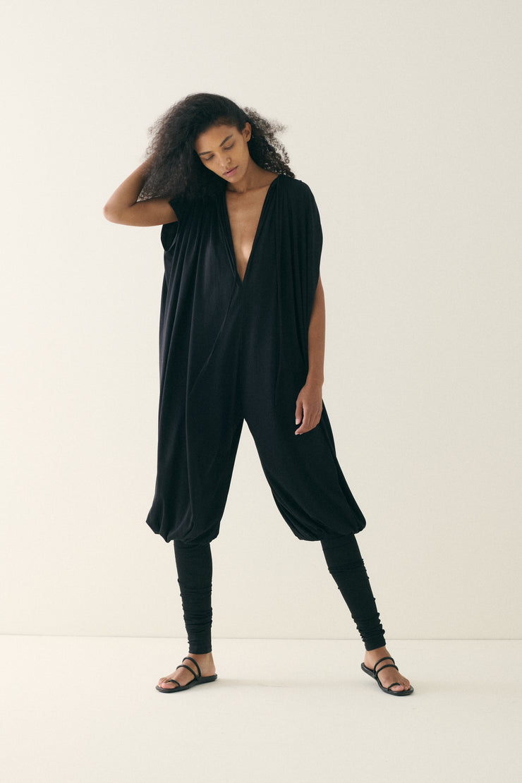 1980s Norma Kamali Jersey Jumpsuit - Desert Vintage