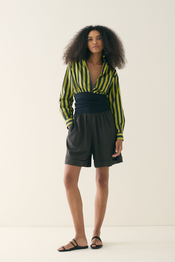 JPG Striped Jumpsuit - Desert Vintage