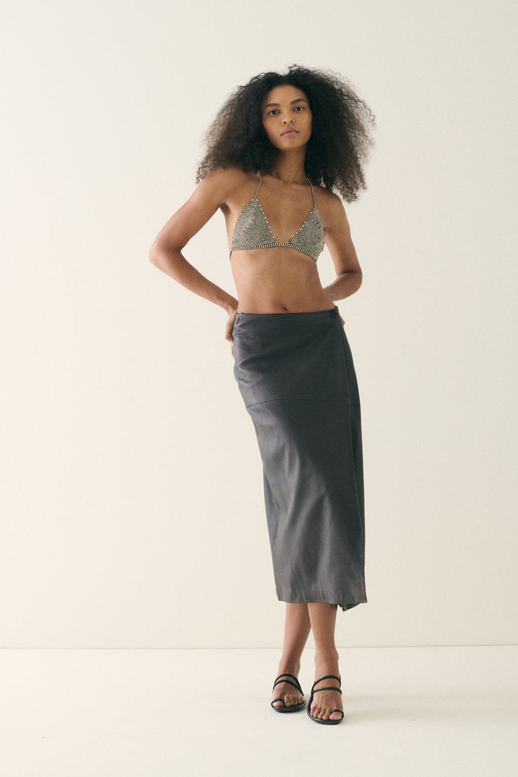 Margiela era Hermès Leather Skirt - Desert Vintage