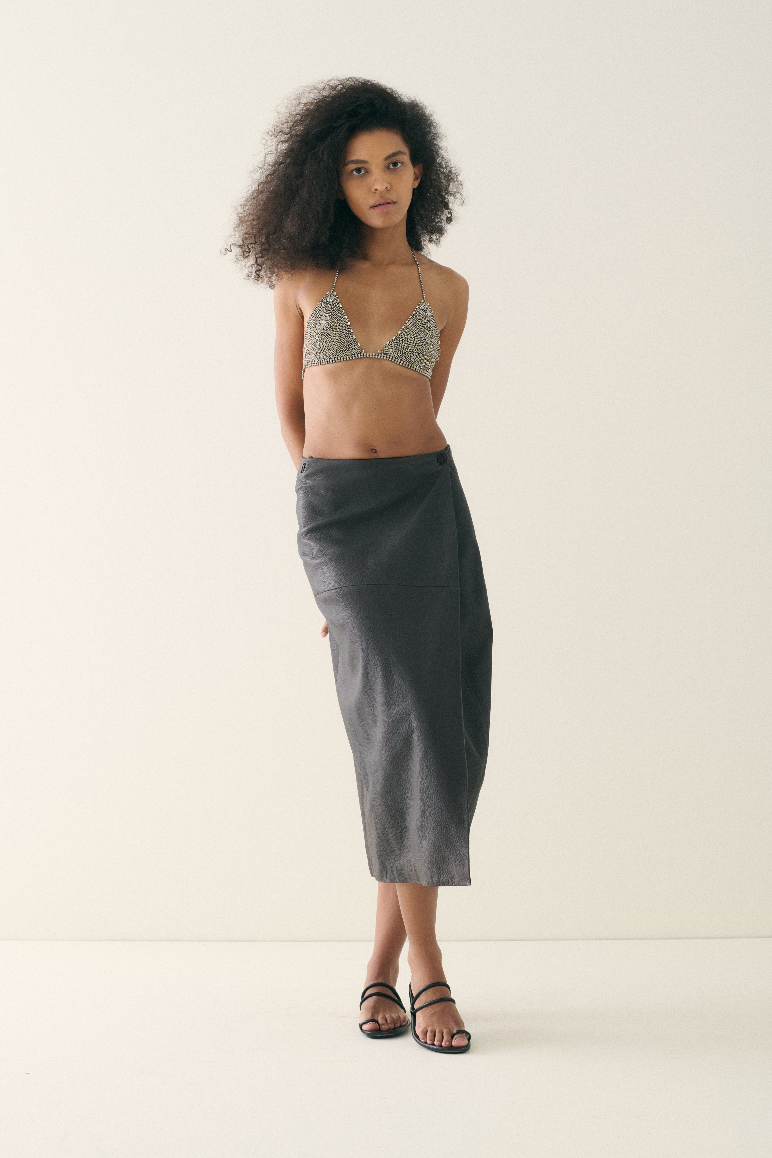 Margiela era Hermès Leather Skirt - Desert Vintage