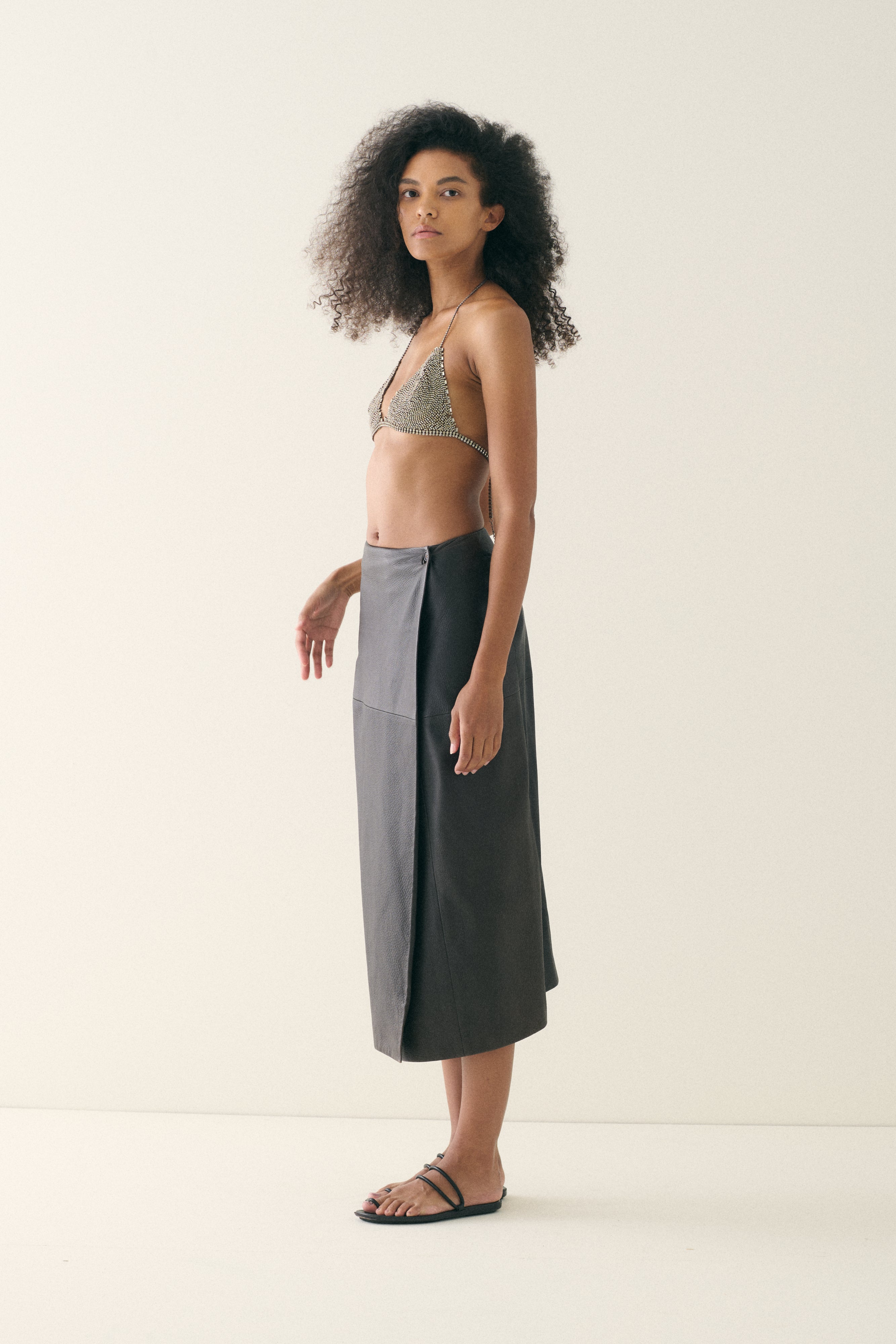 Margiela era Hermès Leather Skirt - Desert Vintage