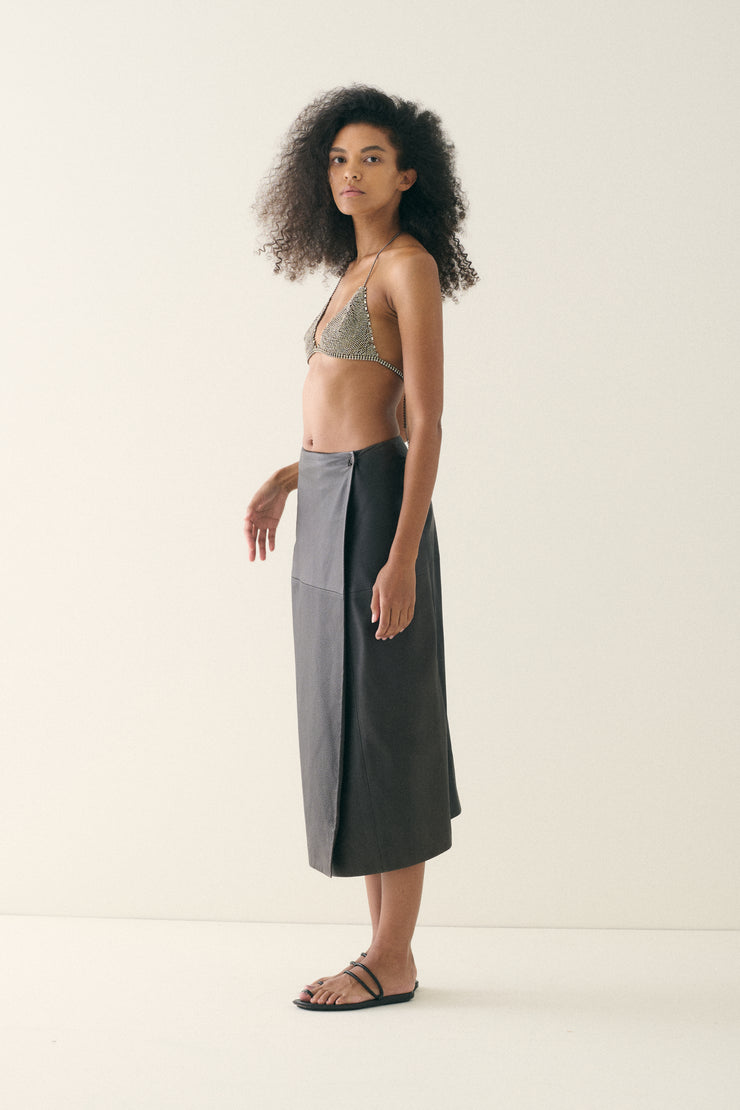Margiela era Hermès Leather Skirt - Desert Vintage