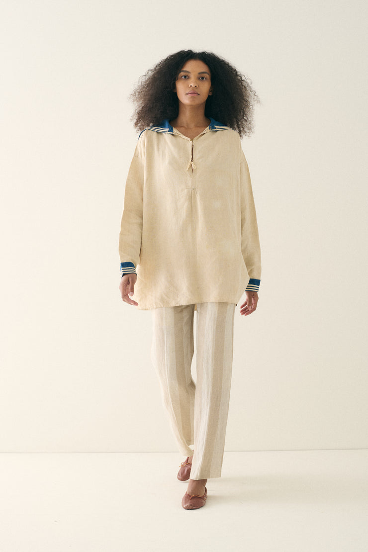Hermès Striped Linen Trousers - Desert Vintage
