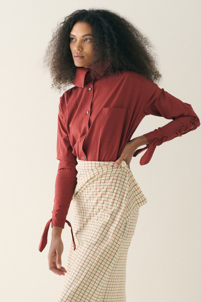 1990s Romeo Gigli Tie Blouse - Desert Vintage