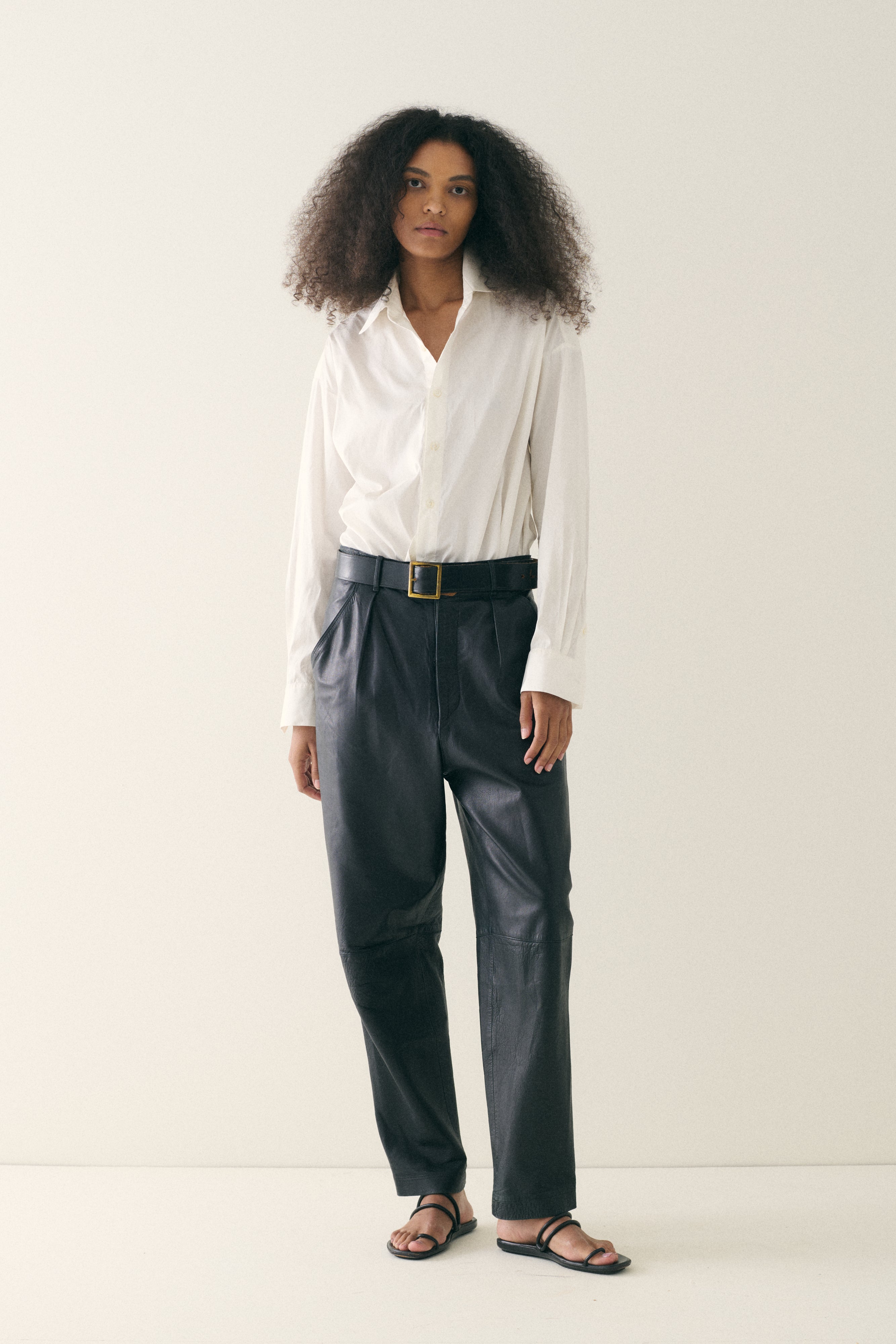 Jean Paul Gaultier Leather Trousers - Desert Vintage