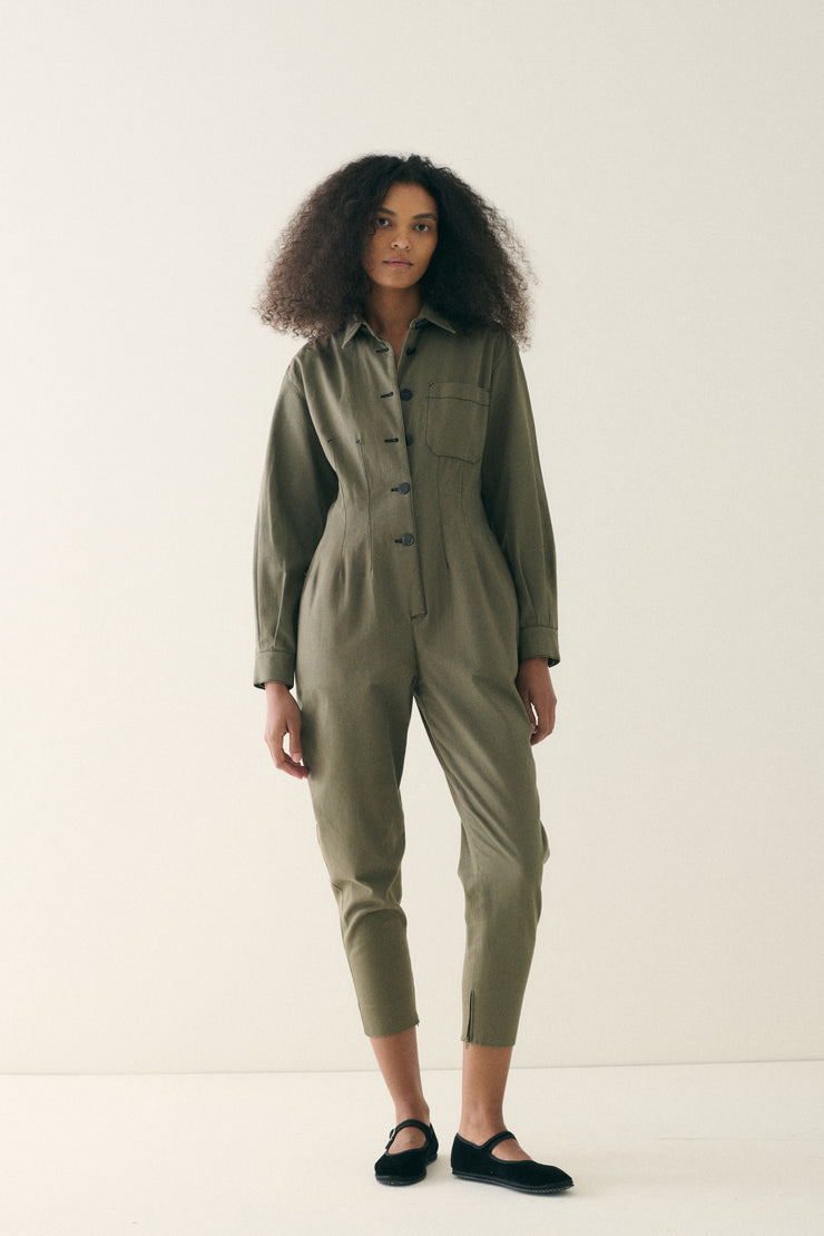 1980s JPG Olive Drab Jumpsuit - Desert Vintage