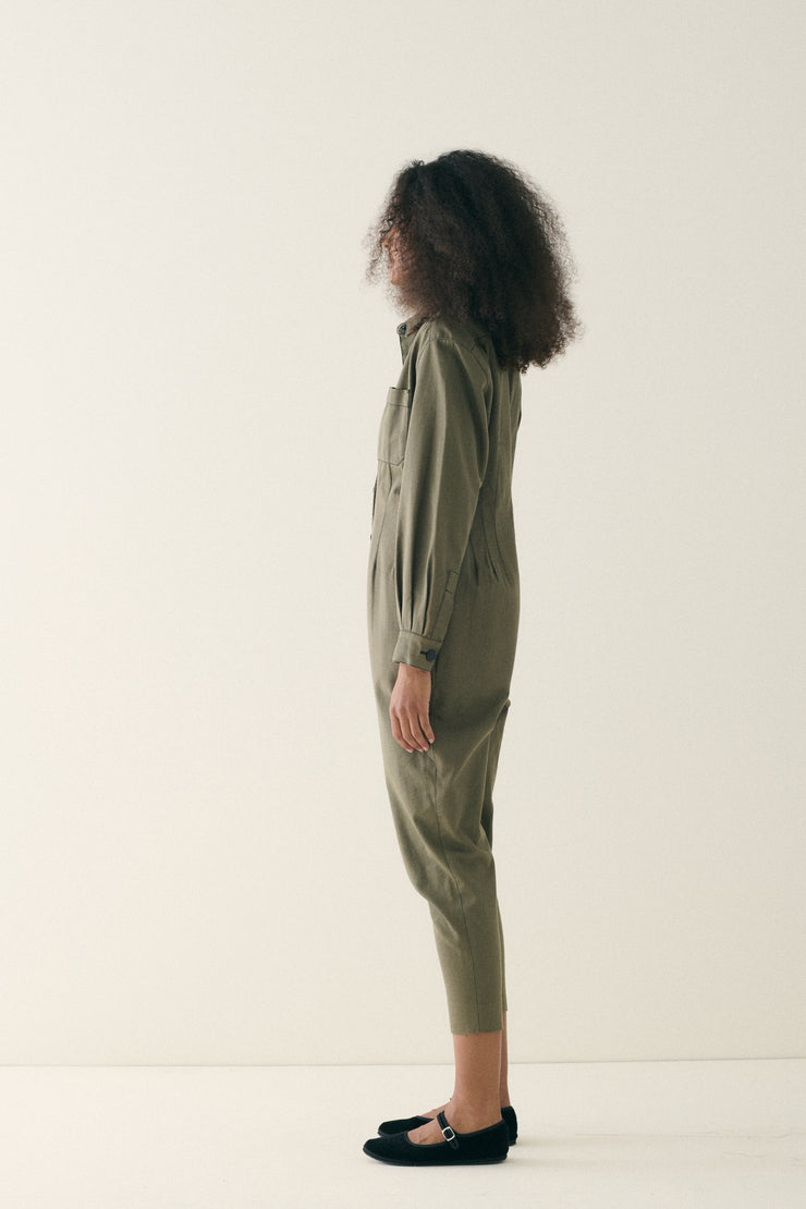 1980s JPG Olive Drab Jumpsuit - Desert Vintage
