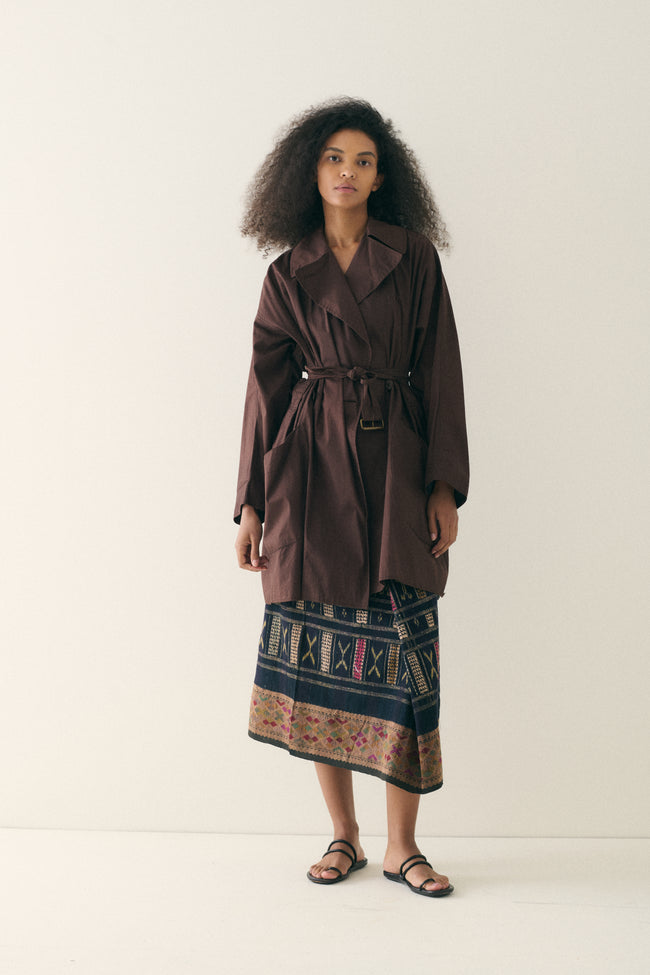 Woven Ikat Wrap Skirt - Desert Vintage