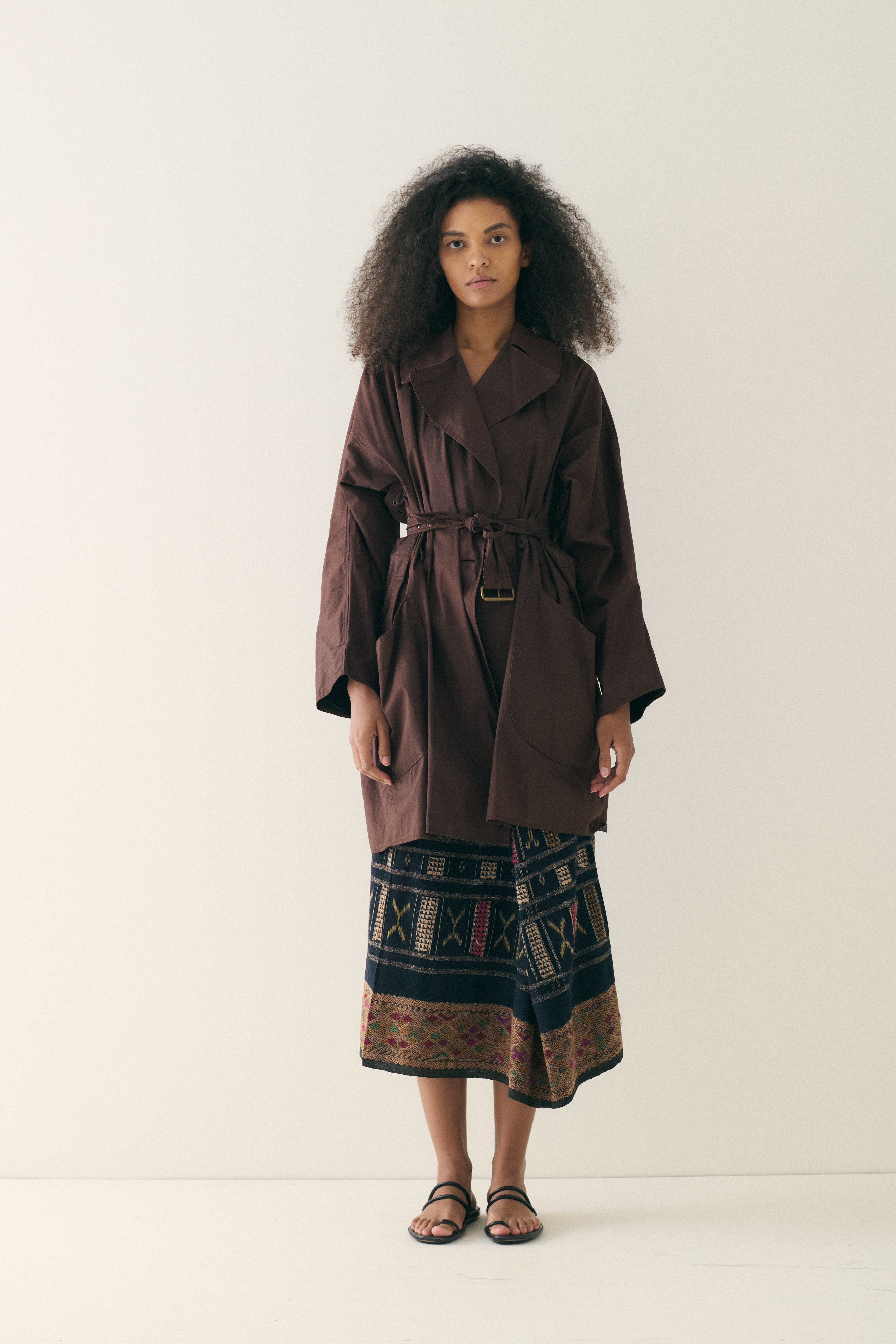 Woven Ikat Wrap Skirt - Desert Vintage