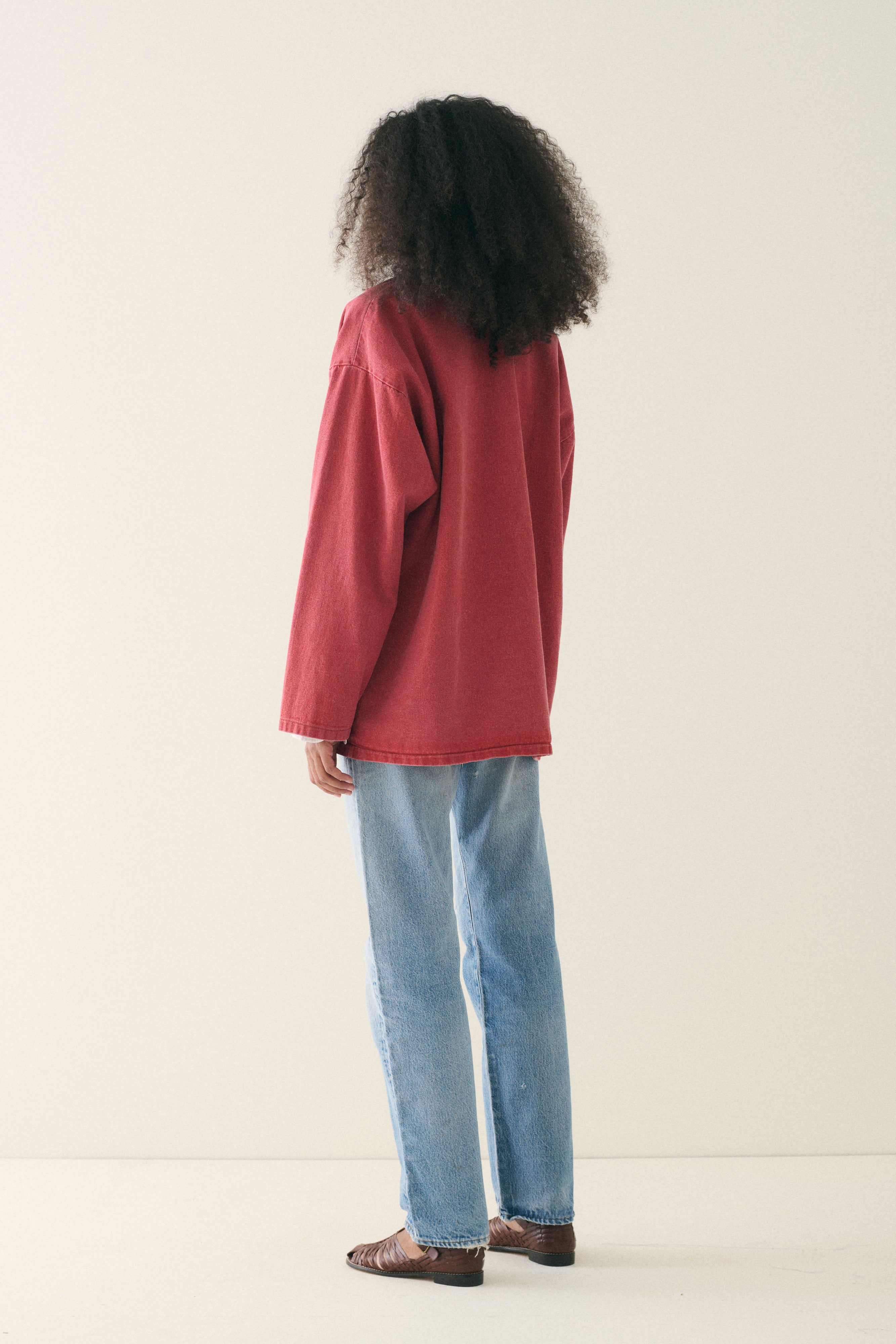Chambray Cotton Pullover - Desert Vintage