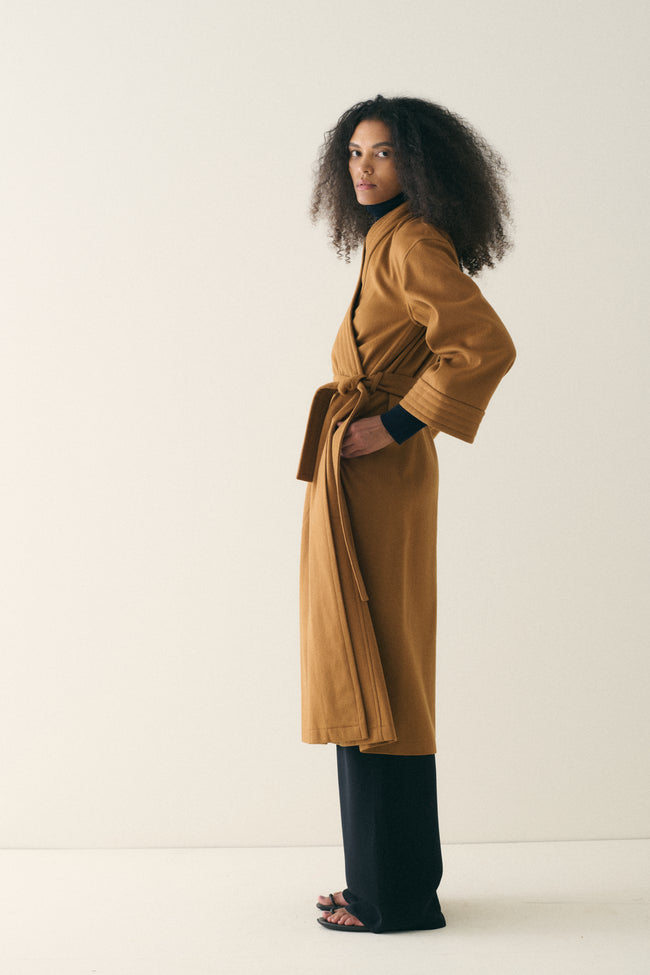 Ysl Camel Wool Coat - Desert Vintage
