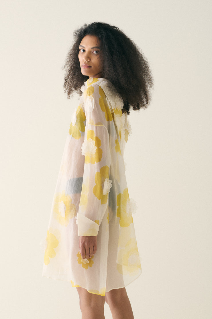 Gianfranco Ferré Silk Flower Tunic - Desert Vintage