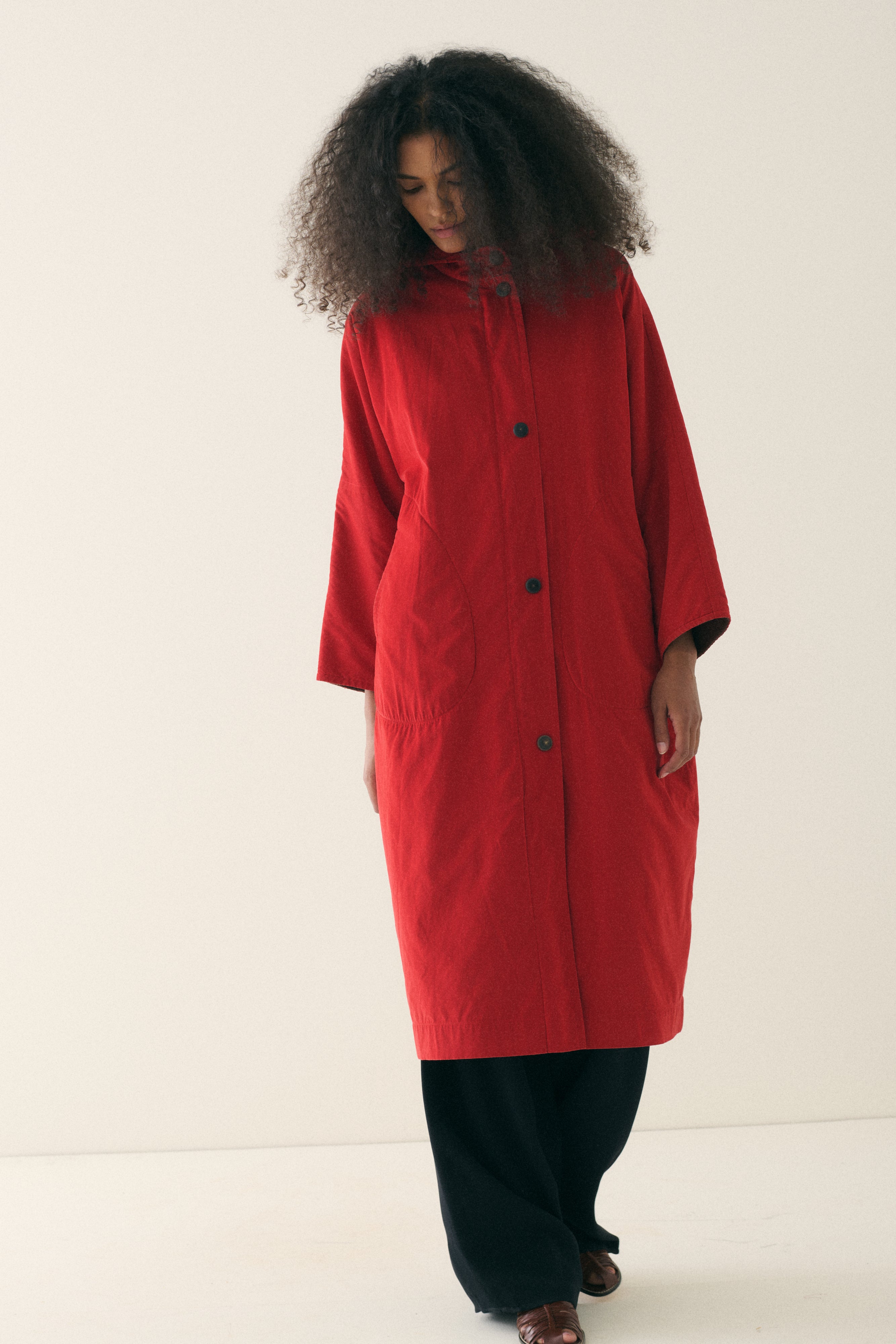 Hermès Red Trench Coat - Desert Vintage