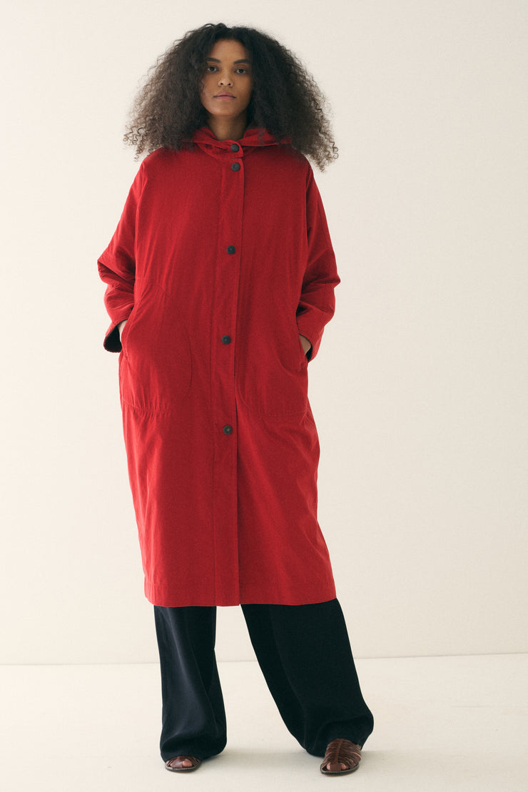 Hermès Red Trench Coat - Desert Vintage