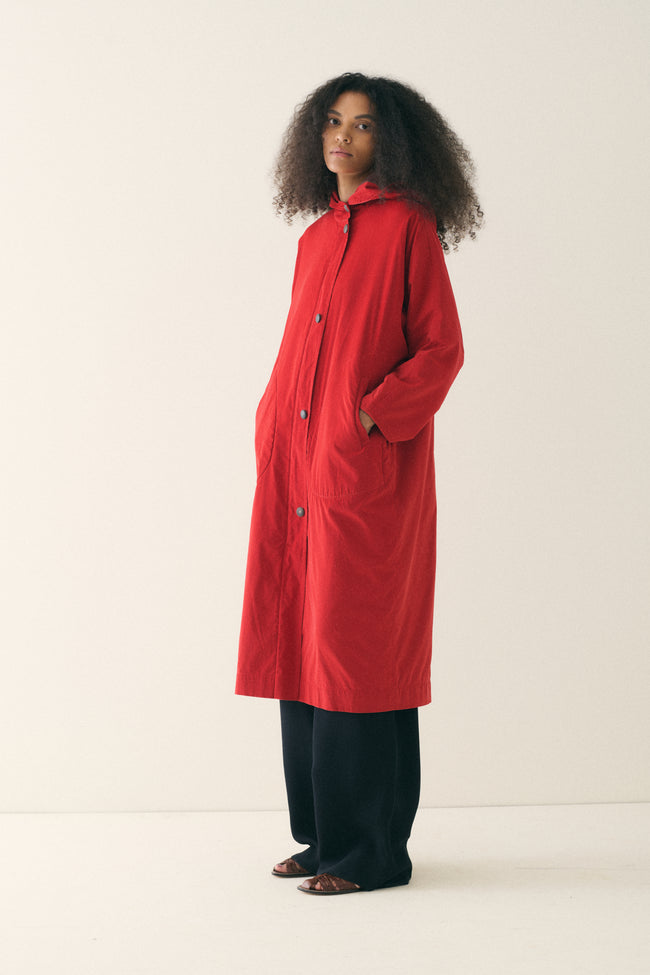 Hermès Red Trench Coat - Desert Vintage