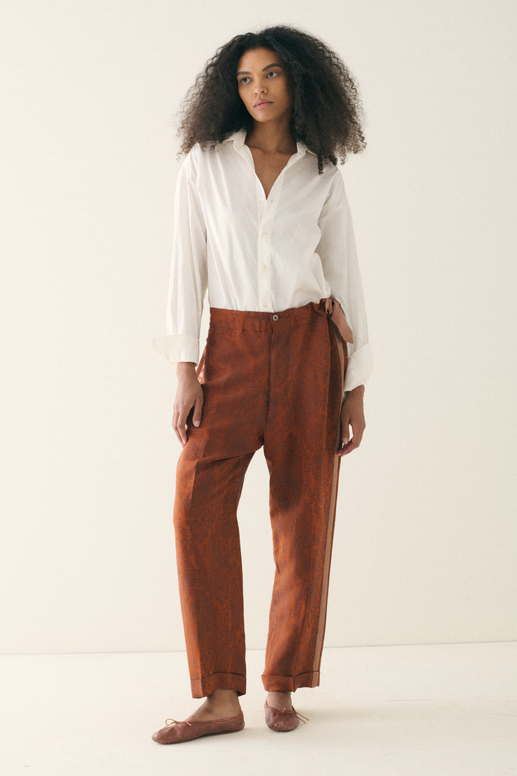 Antique Sulka Silk Trousers - Desert Vintage