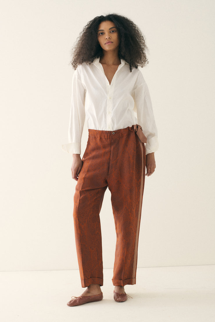 Antique Sulka Silk Trousers - Desert Vintage