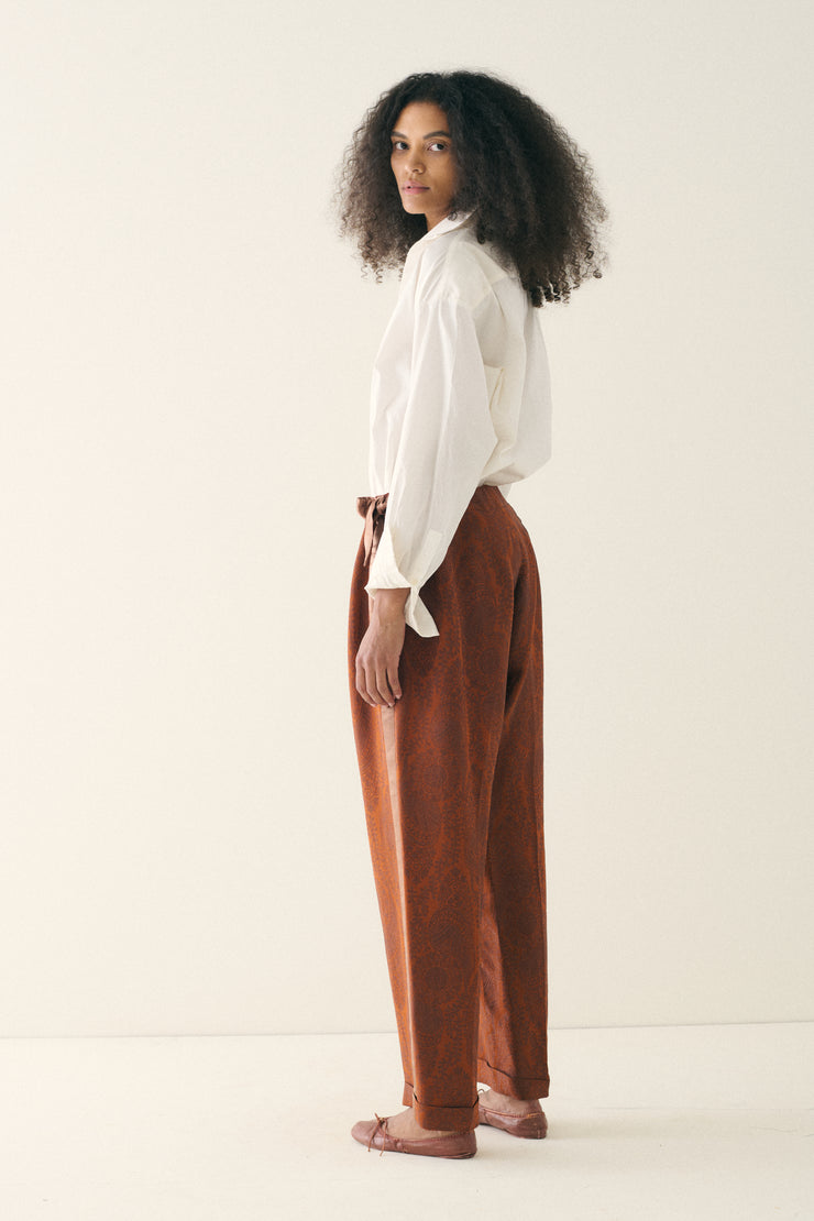 Antique Sulka Silk Trousers - Desert Vintage