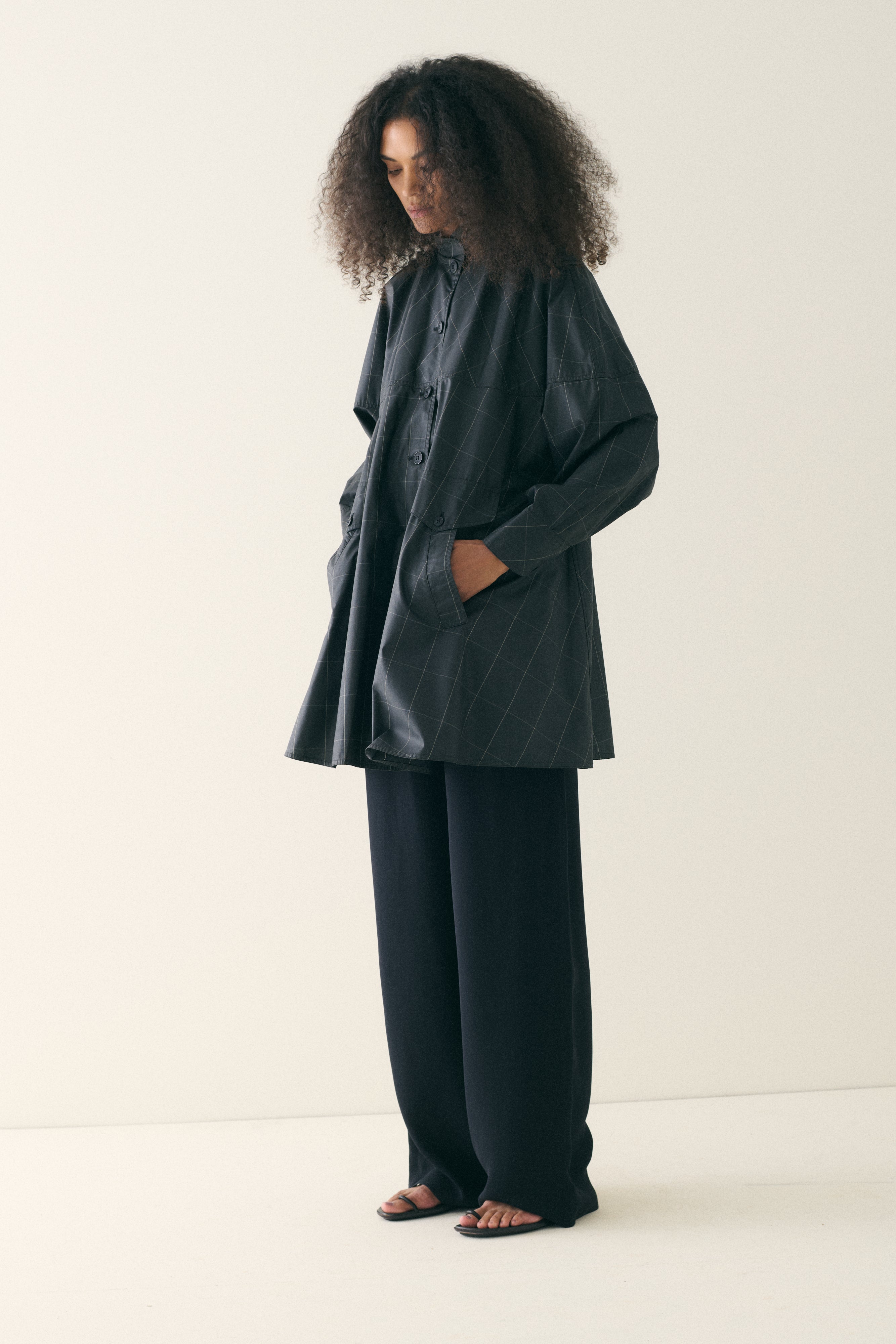1980s Fendi Windowpane Coat - Desert Vintage