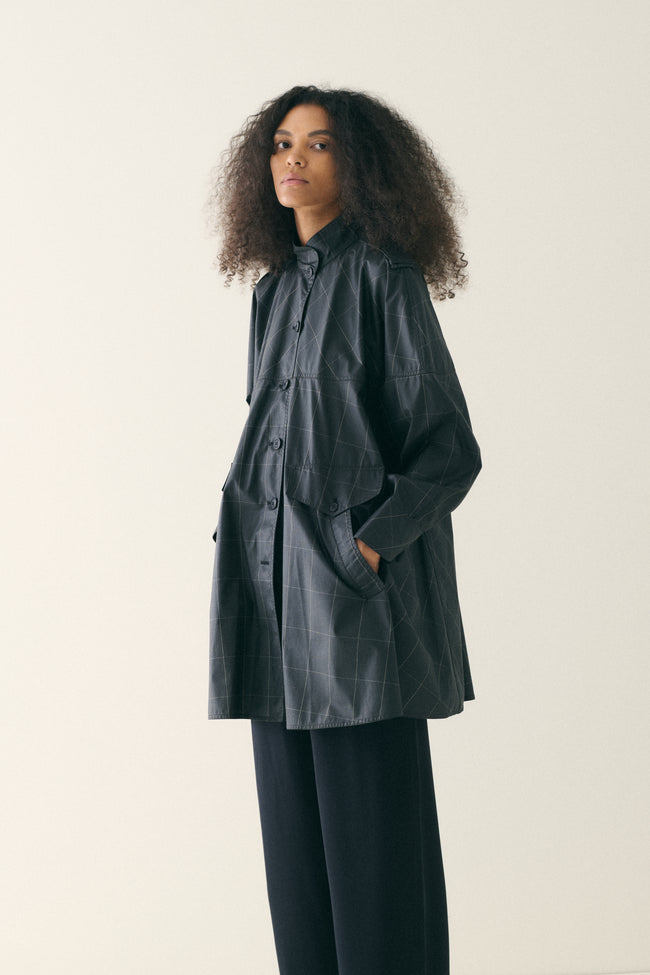 1980s Fendi Windowpane Coat - Desert Vintage