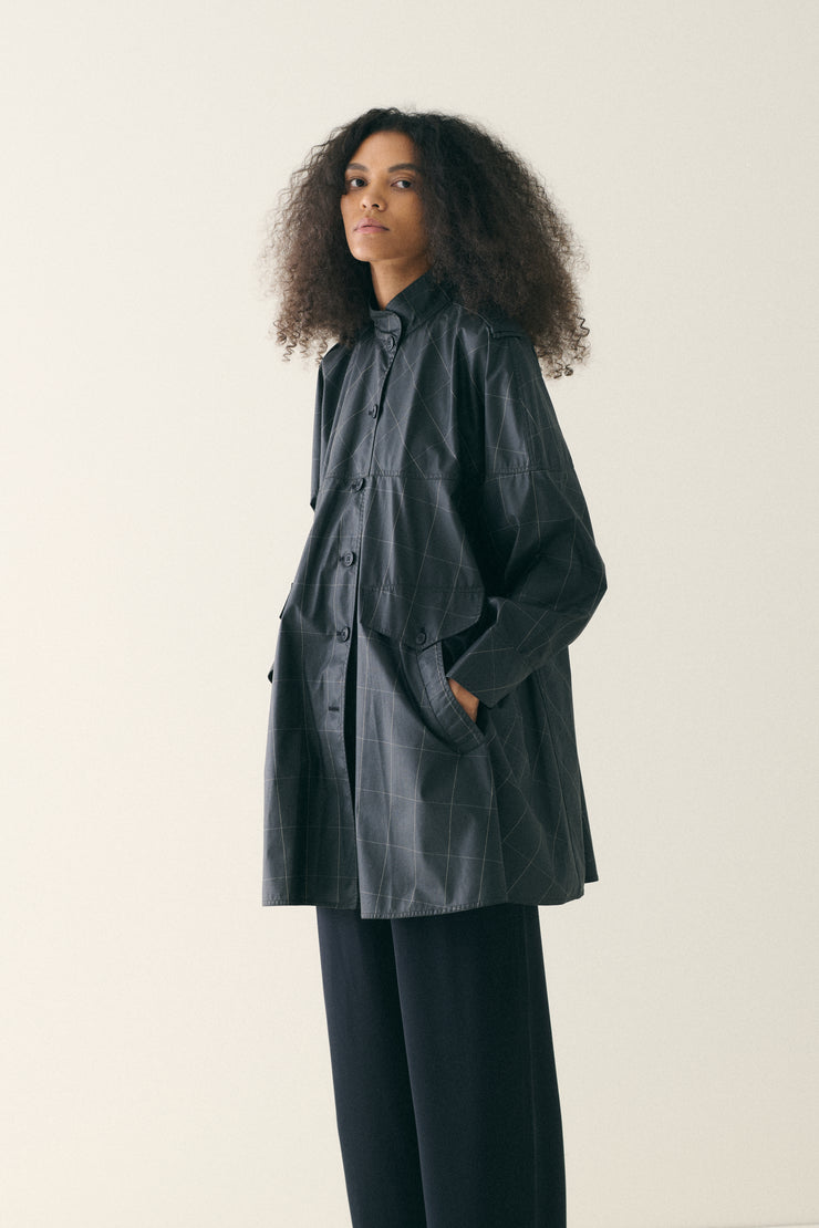 1980s Fendi Windowpane Coat - Desert Vintage