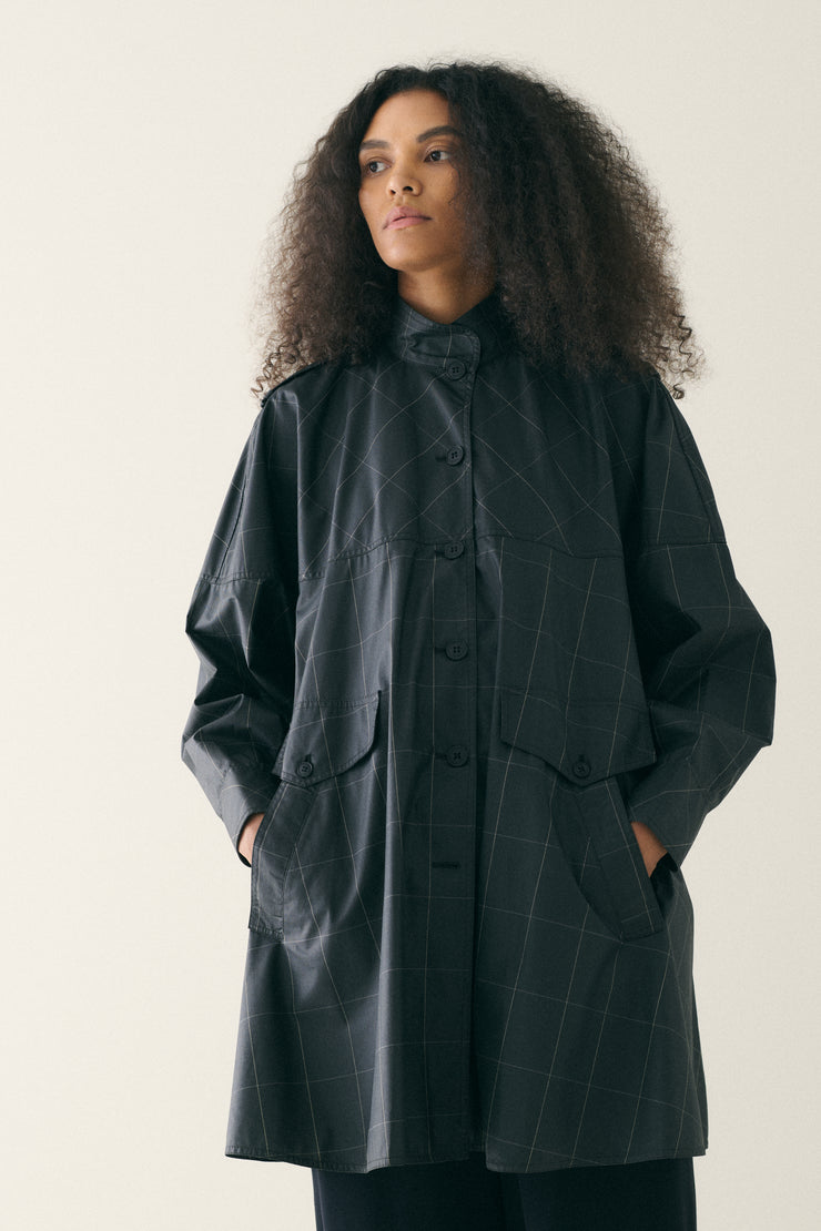 1980s Fendi Windowpane Coat - Desert Vintage