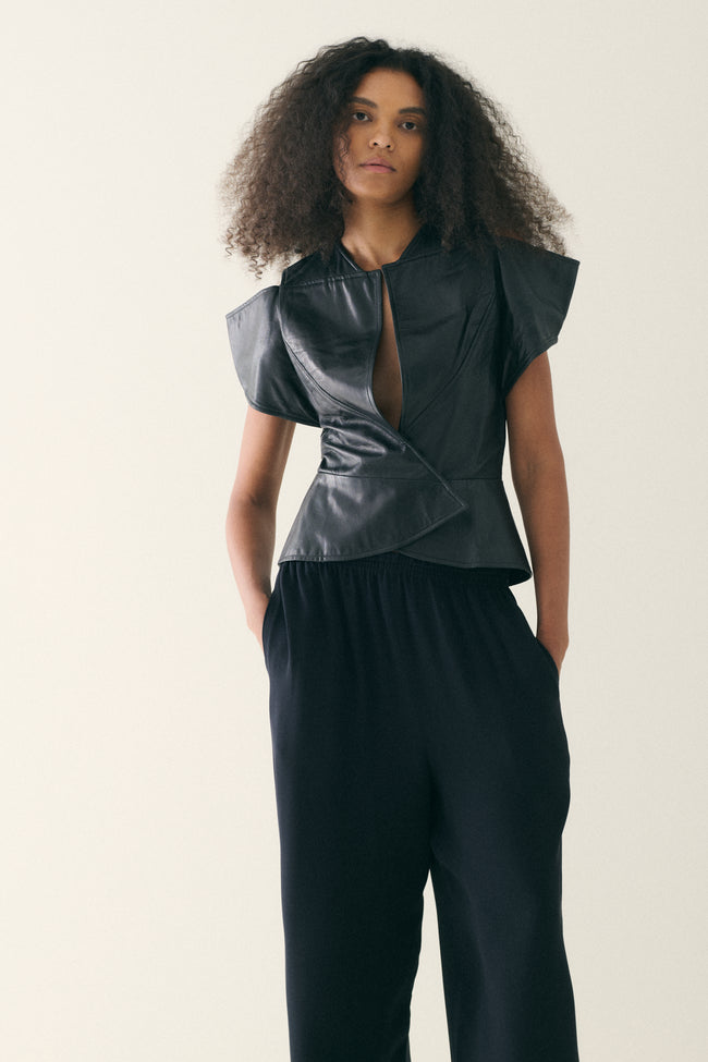 Yeohlee Leather Vest - Desert Vintage