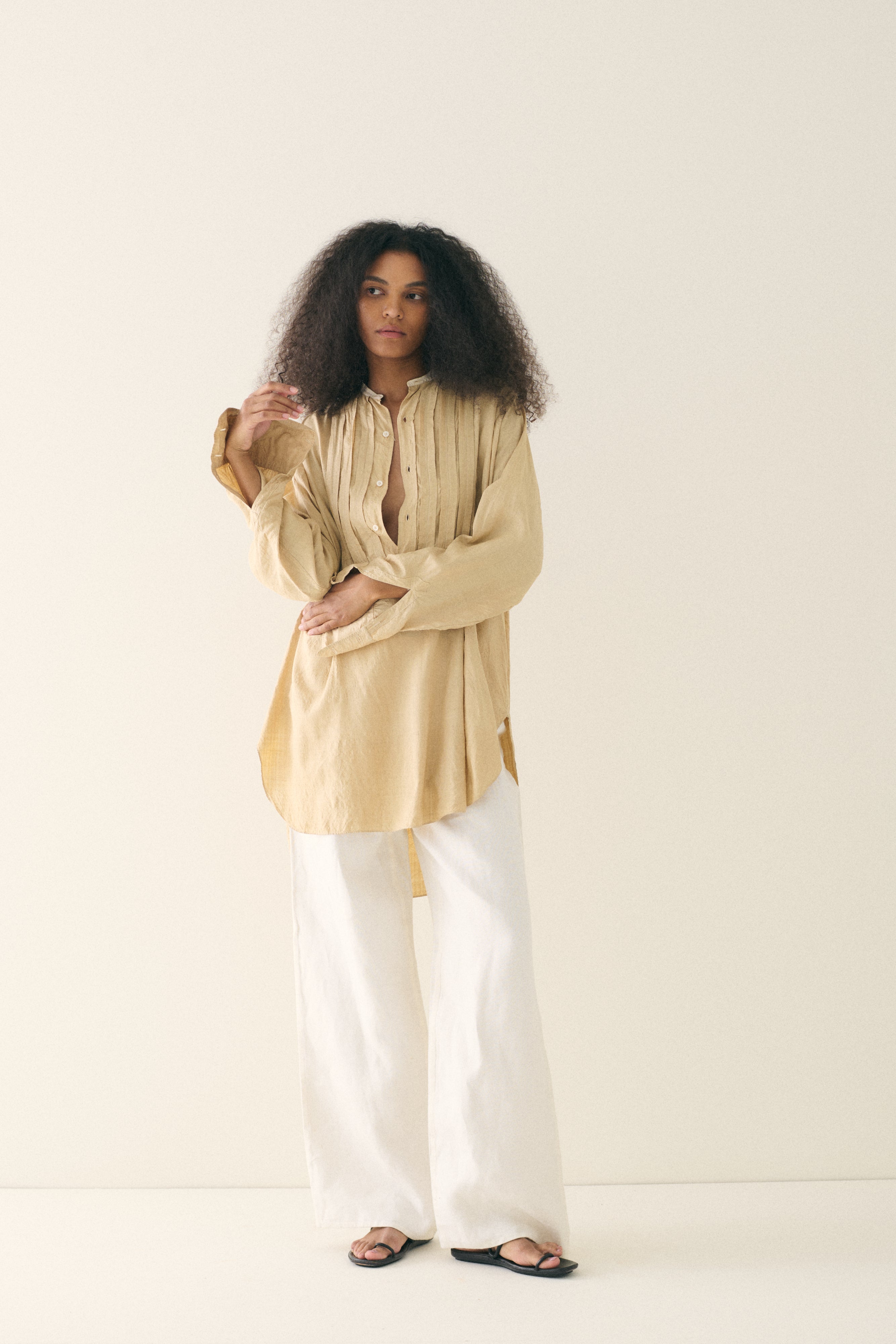 Antique Pongee Silk Blouse - Desert Vintage
