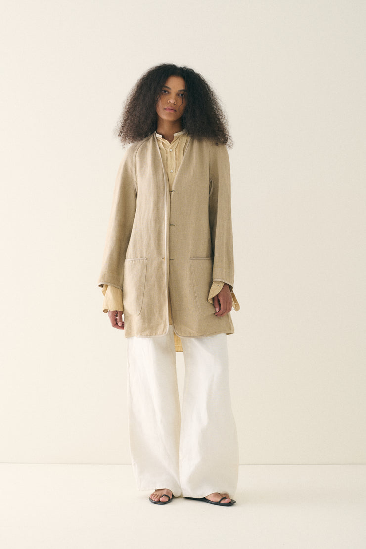 Margiela era Hermès Linen Duster - Desert Vintage