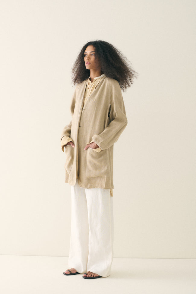 Margiela era Hermès Linen Duster - Desert Vintage