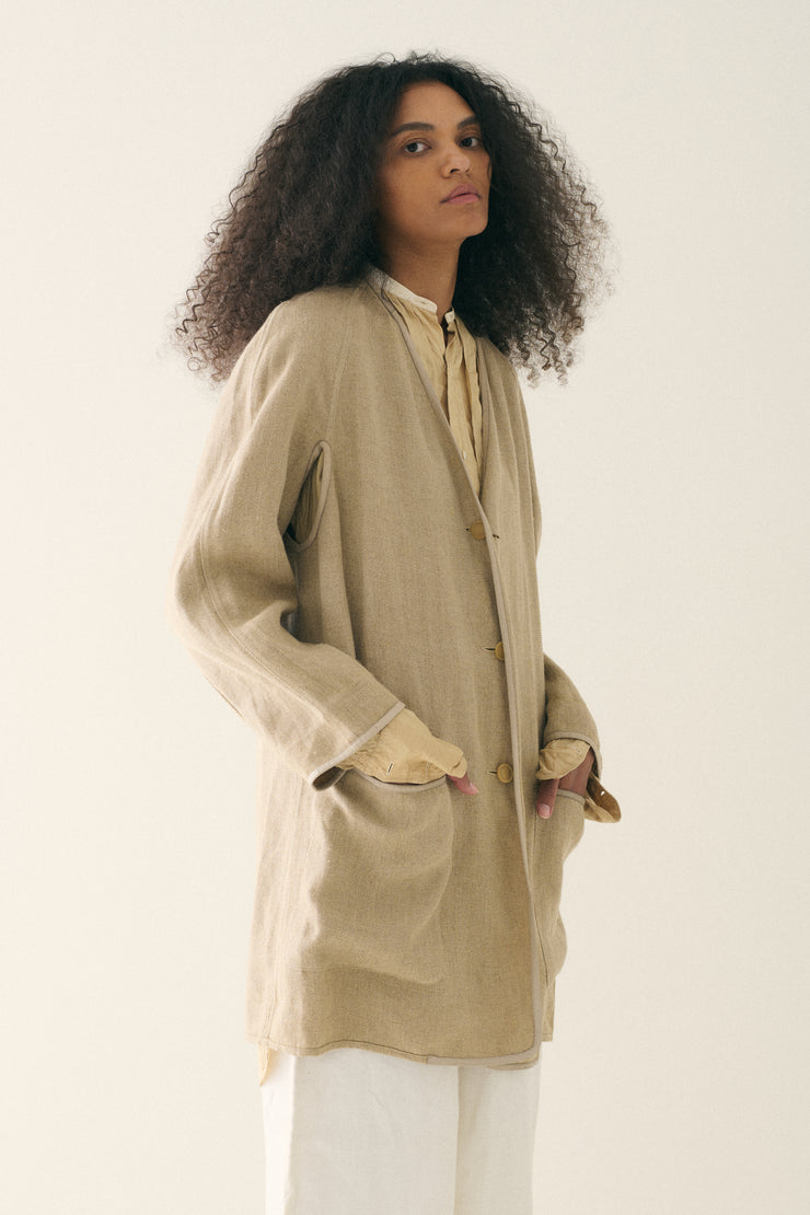 Margiela era Hermès Linen Duster - Desert Vintage