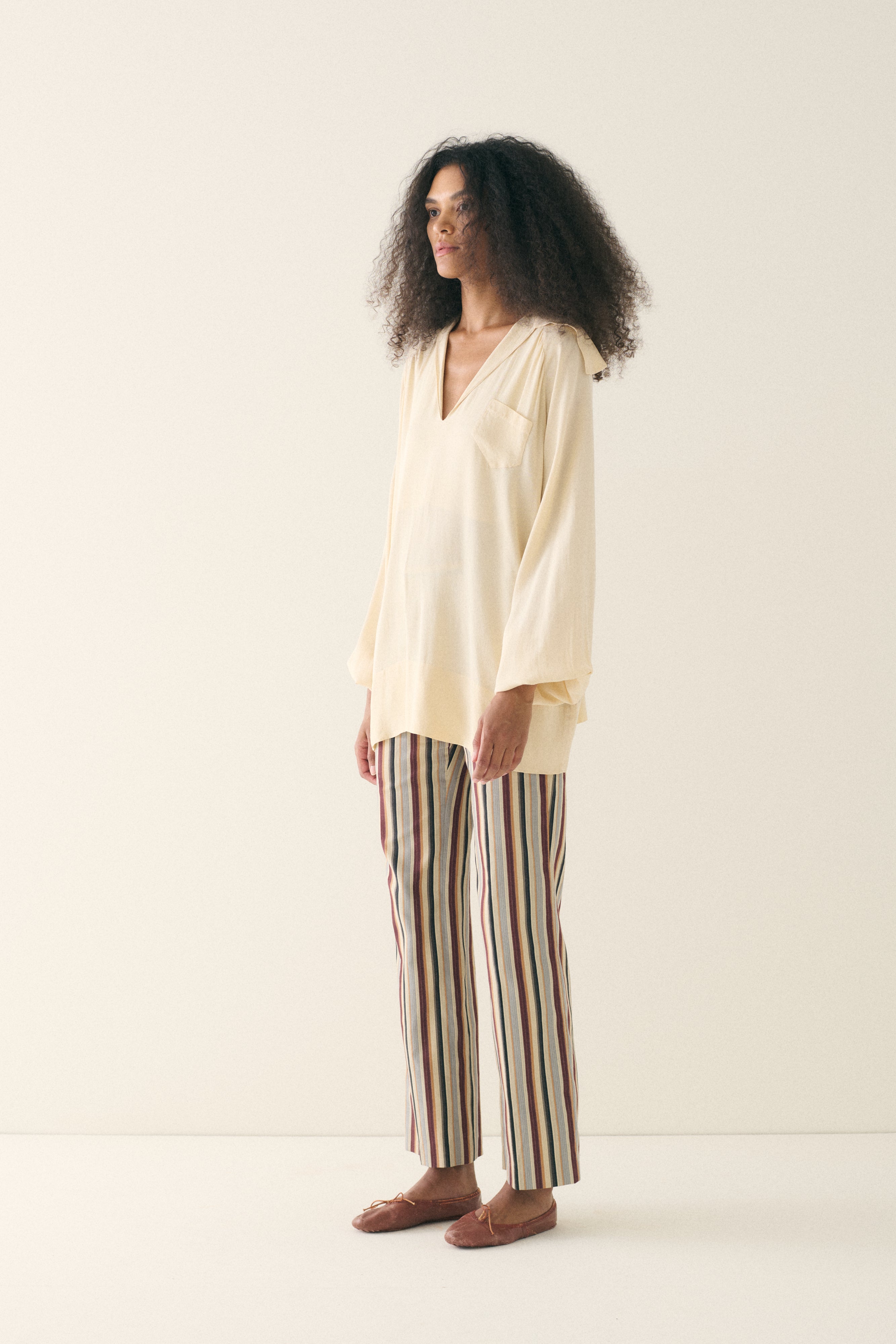 Silk Sailor Blouse - Desert Vintage