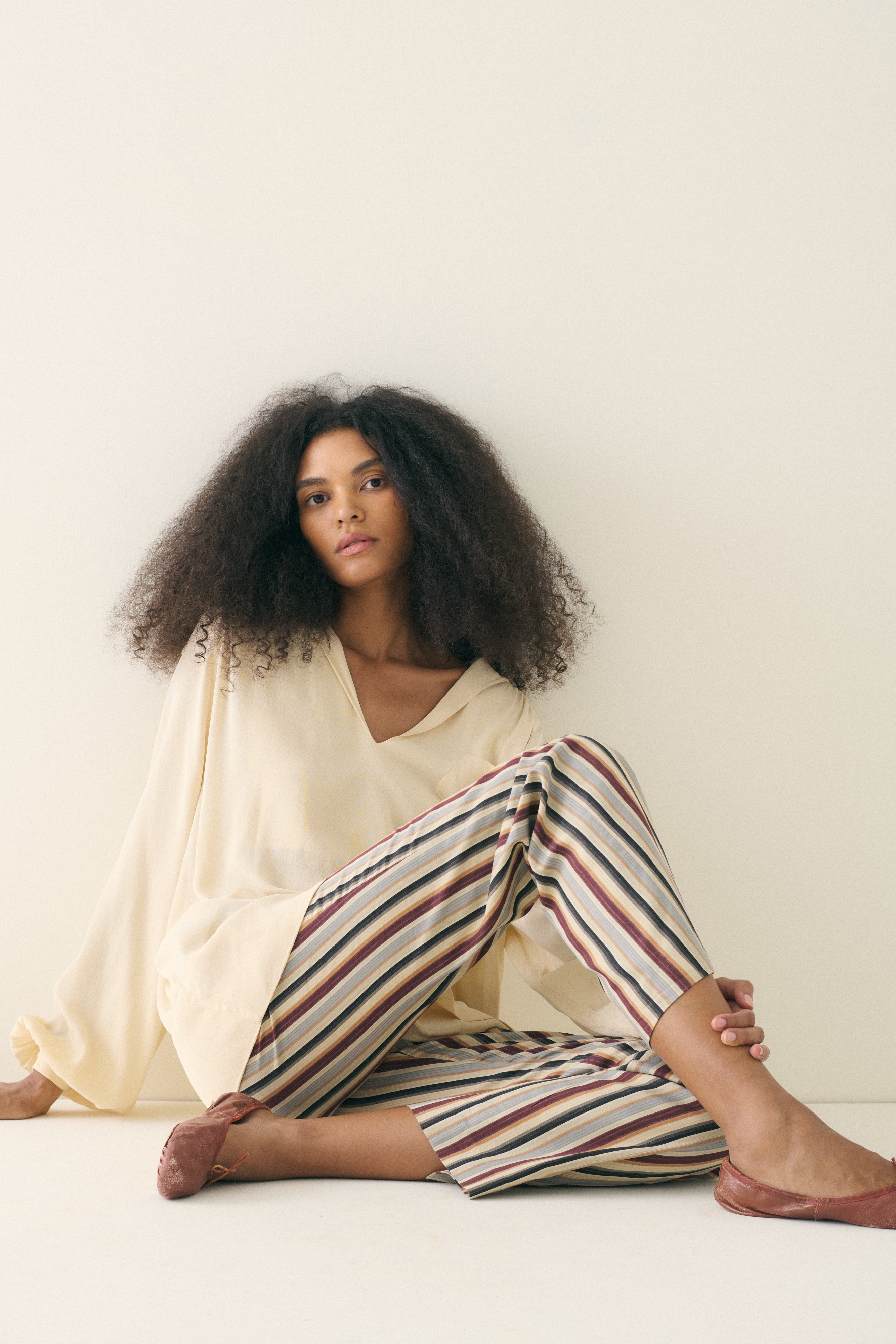 Silk Sailor Blouse - Desert Vintage