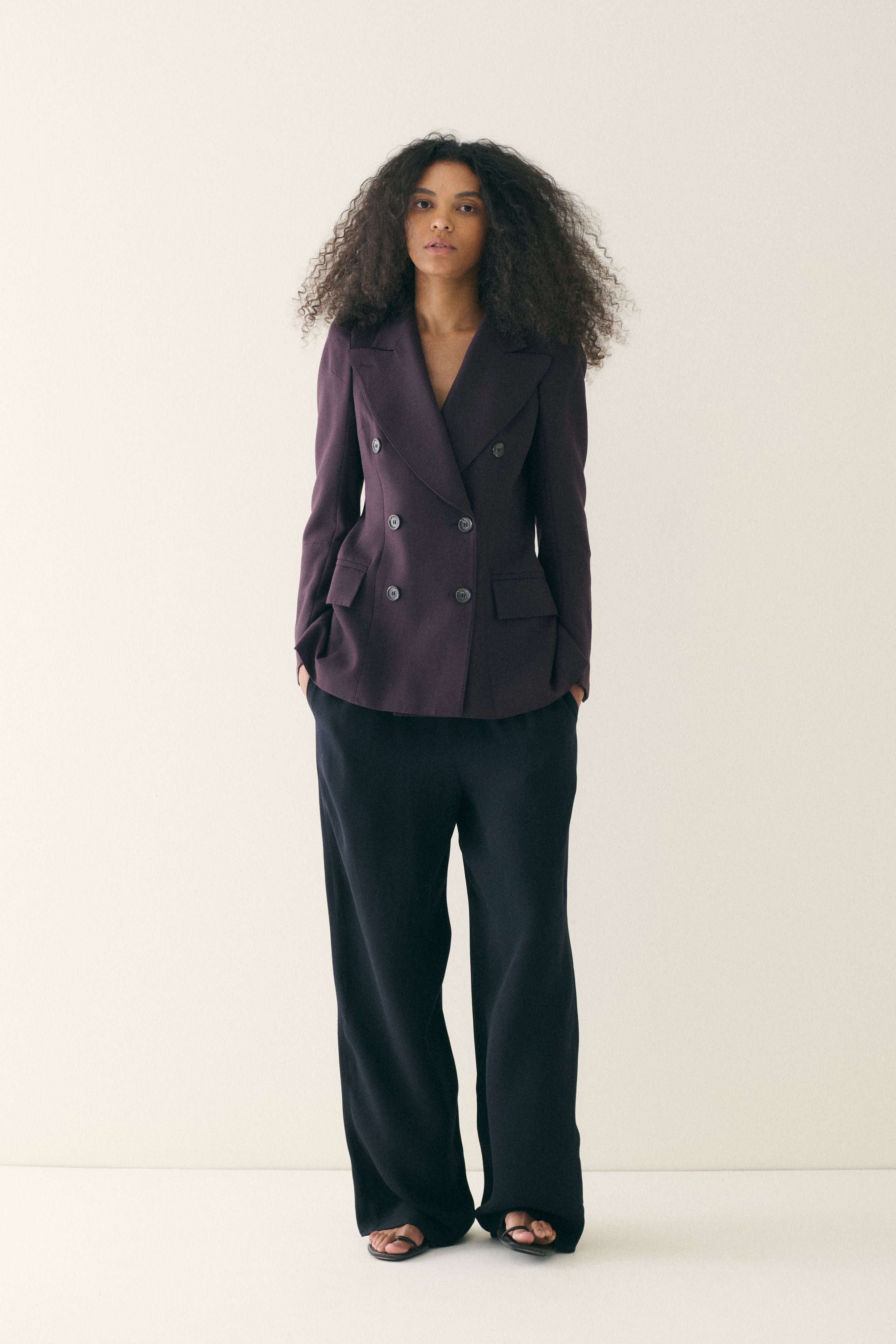 1990s Maison Margiela Aubergine Coat - Desert Vintage