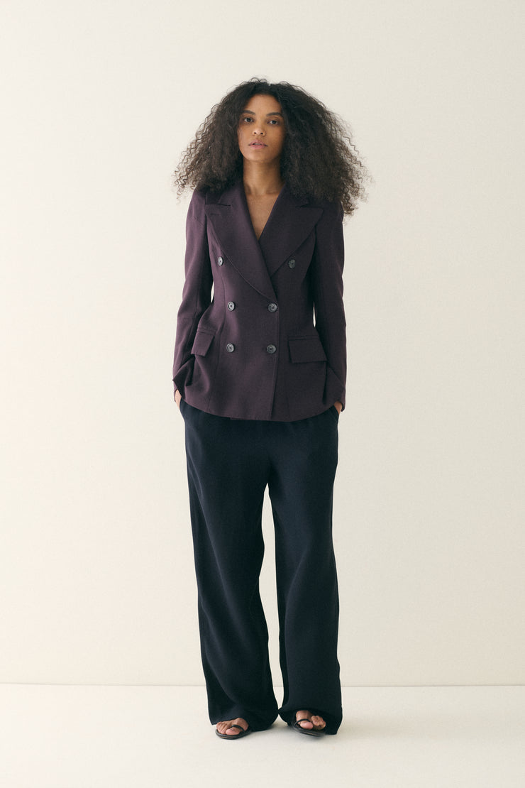 1990s Maison Margiela Aubergine Coat - Desert Vintage