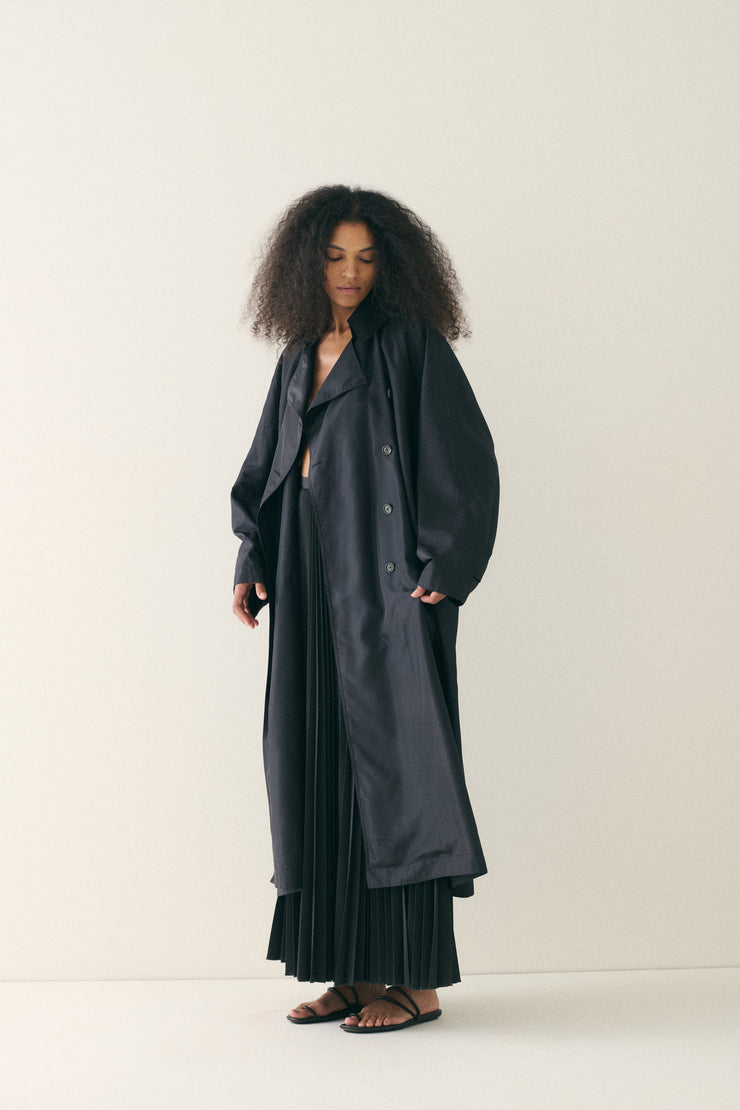 Gaultier Pleated Grey Skirt - Desert Vintage