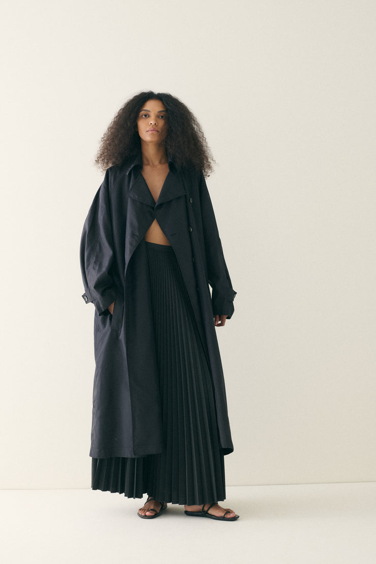 Gaultier Pleated Grey Skirt - Desert Vintage
