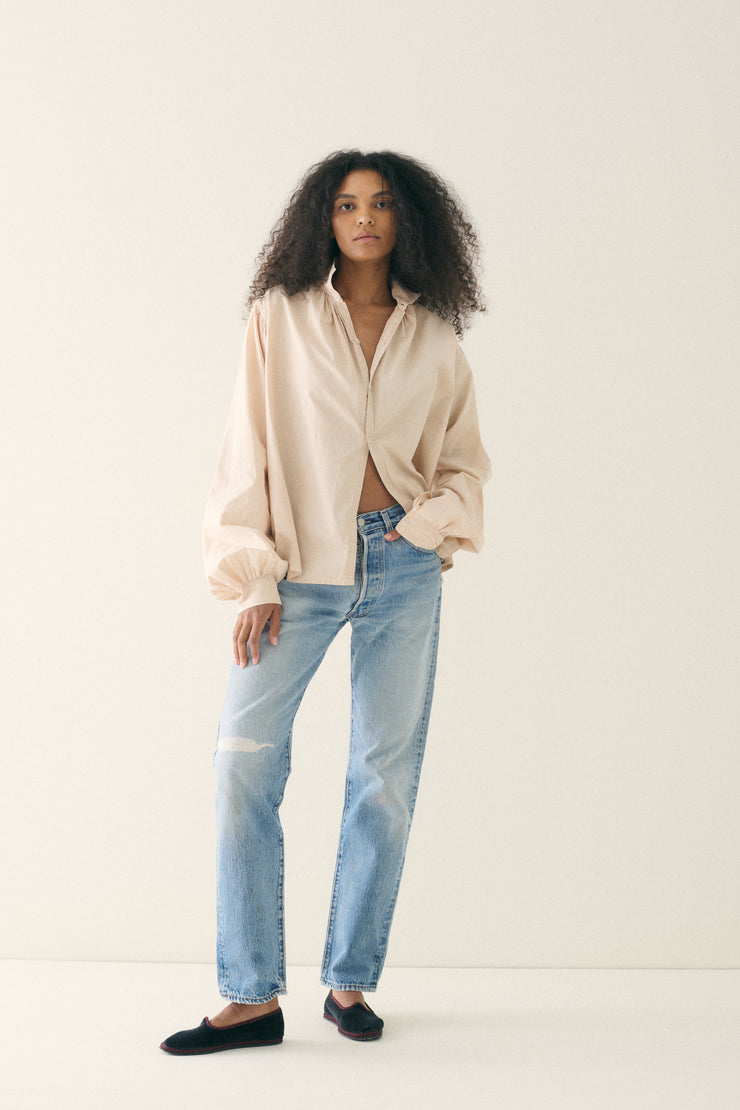 Ecru Cotton Swing Top - Desert Vintage