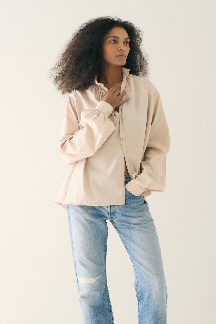 Ecru Cotton Swing Top - Desert Vintage