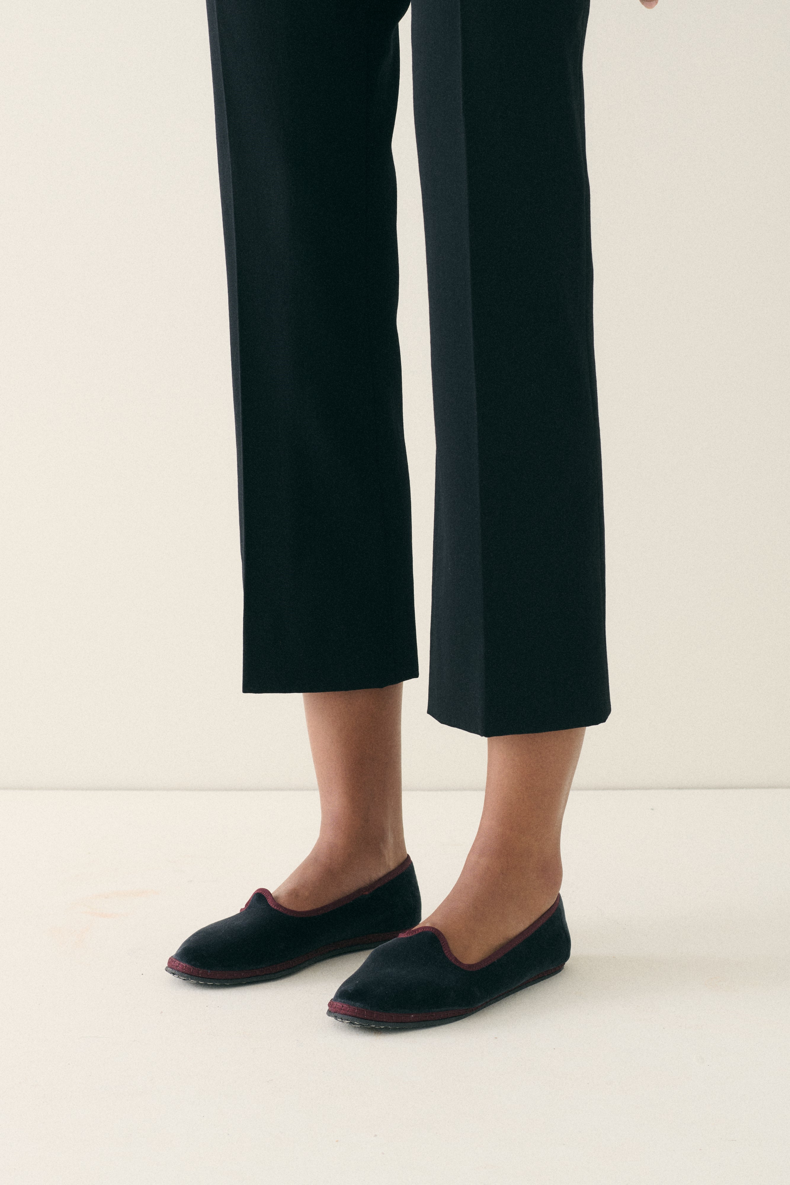 Vibi Venezia Velvet Loafers - Rasputin - Desert Vintage
