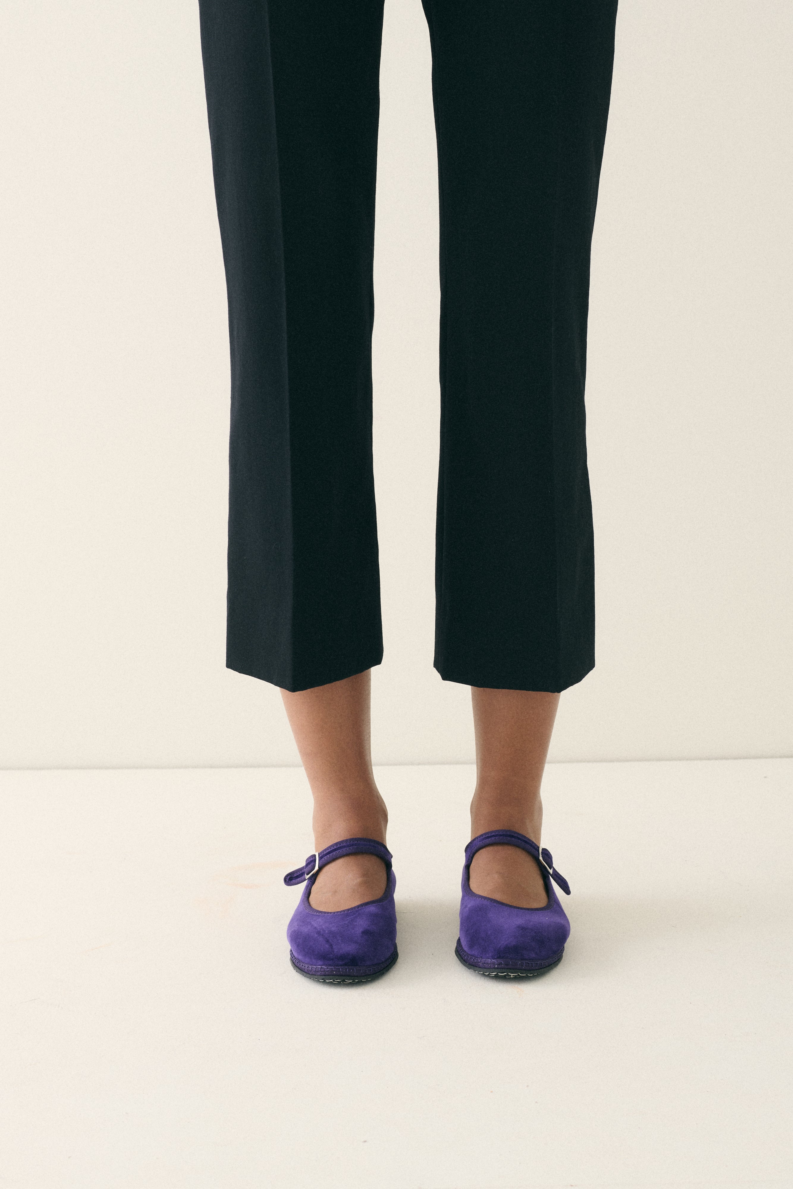 Vibi Venezia Velvet Mary Janes - Viola - Desert Vintage