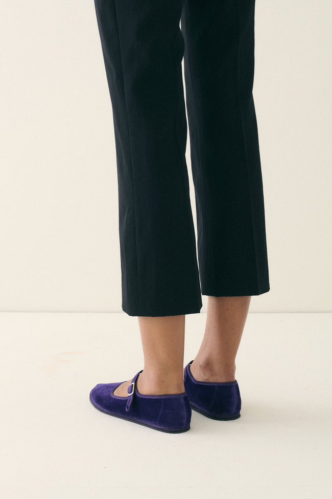 Vibi Venezia Velvet Mary Janes - Viola - Desert Vintage