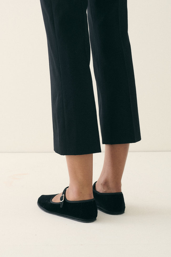 Vibi Venezia Velvet Mary Janes - Nero - Desert Vintage
