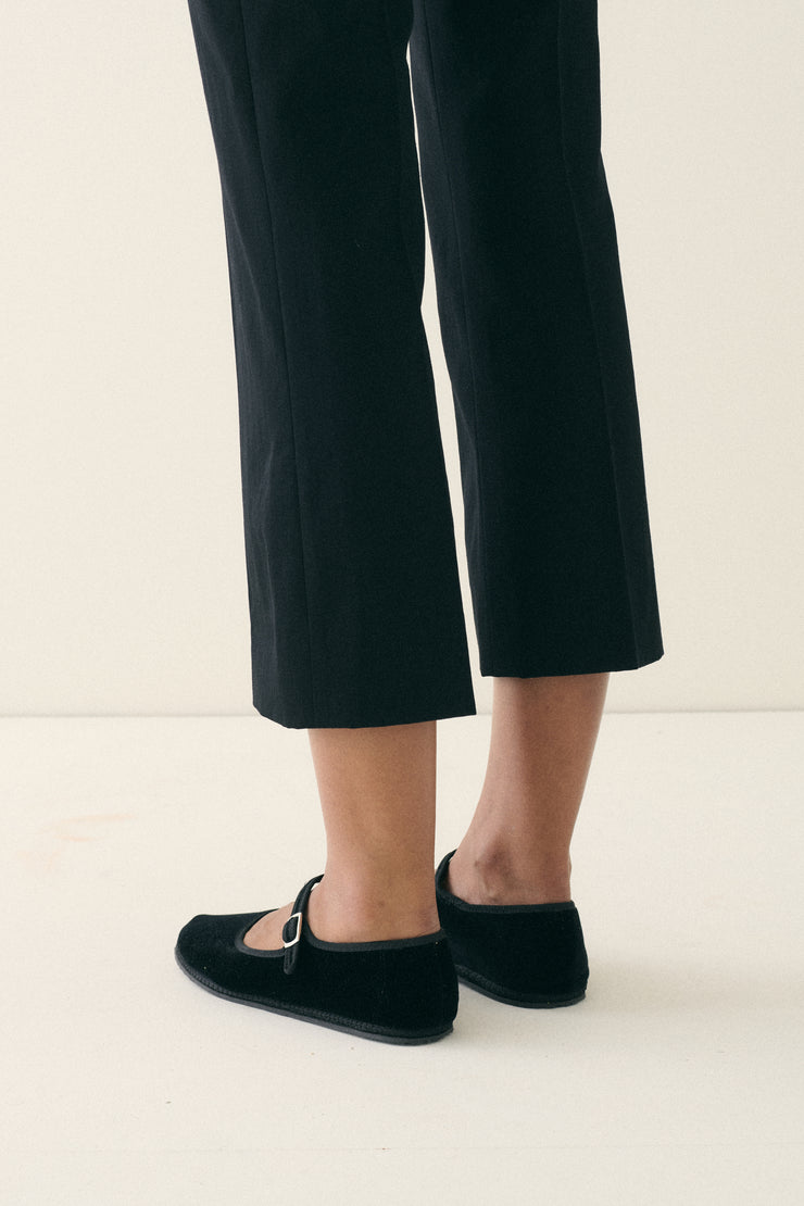 Vibi Venezia Velvet Mary Janes - Nero - Desert Vintage
