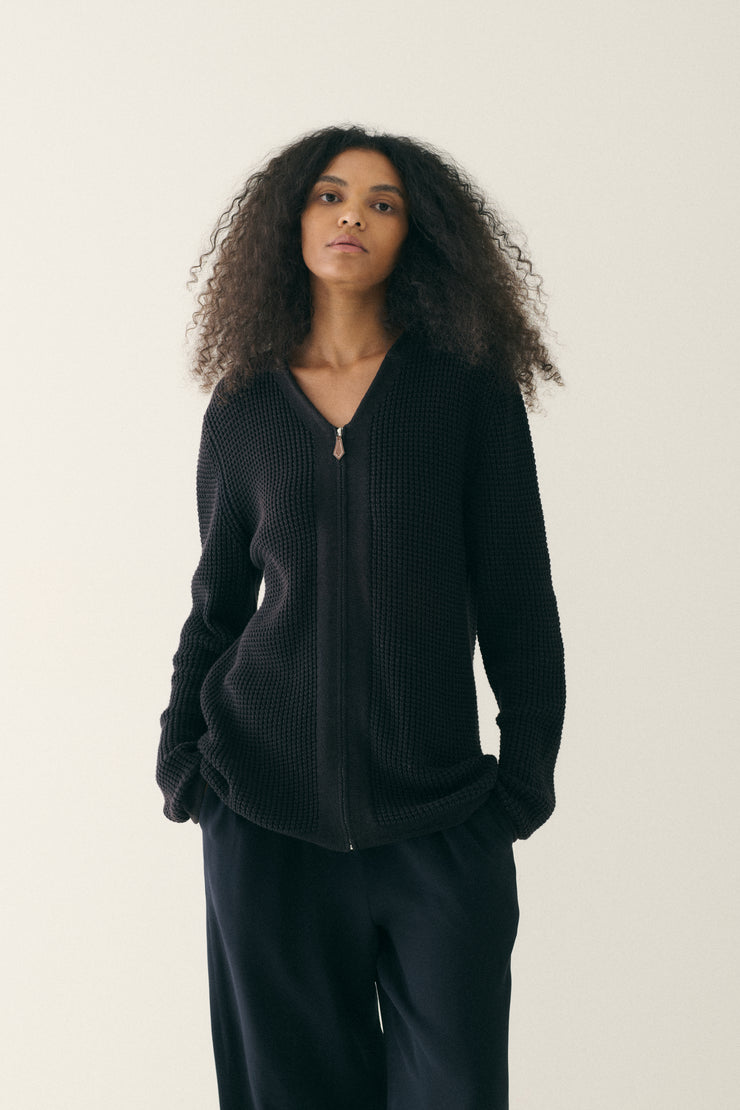 Vintage Hermès Knit Zip Up - Desert Vintage