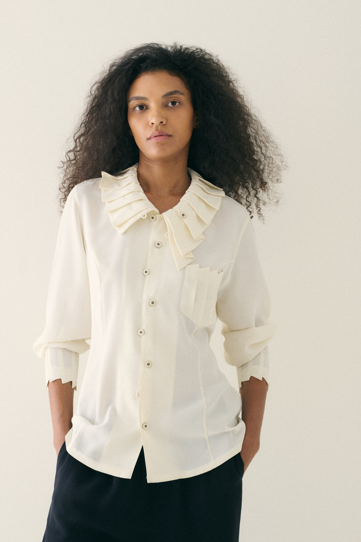 Matsuda Ivory Silk Blouse - Desert Vintage