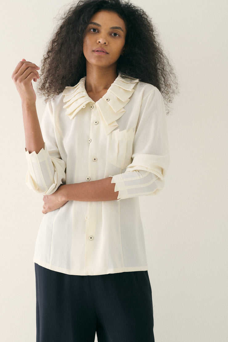 Matsuda Ivory Silk Blouse - Desert Vintage
