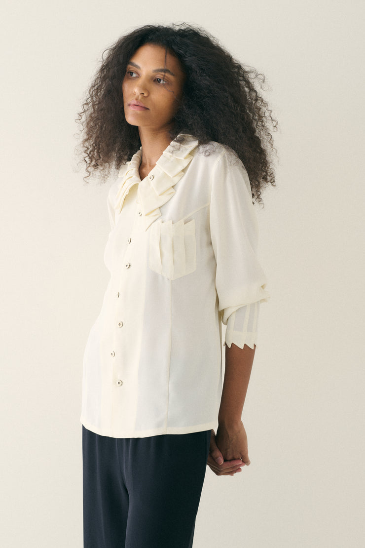 Matsuda Ivory Silk Blouse - Desert Vintage